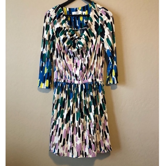 TIBI RAINDROPS DRAPED DRESS - Picture 2 of 6